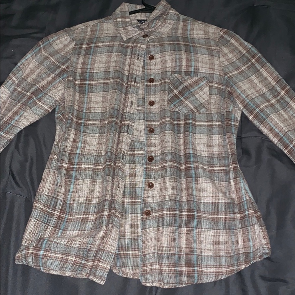 Blue/brown Plaid flannel